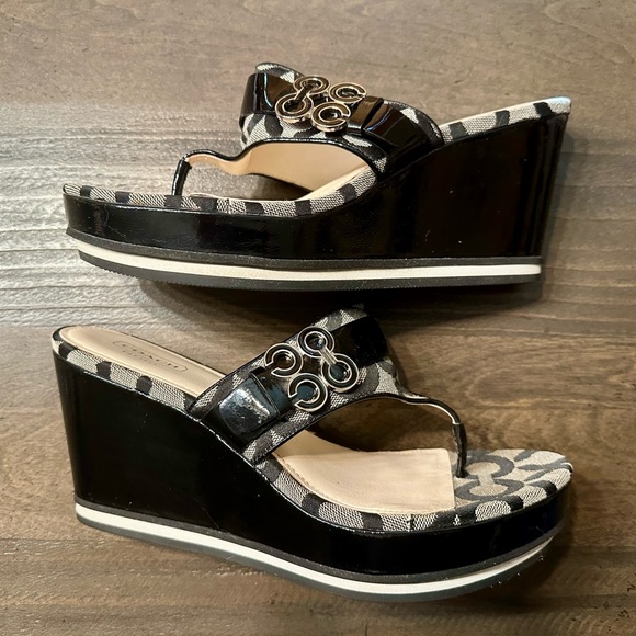 Coach Gypsy Signature C Platform Wedge - Picture 3 of 6
